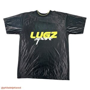 Vintage Y2K 2000’s Lugz Sport Jersey style polyester t-shirt mens Large